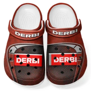 Custom Nimble Scooter Inspired Clog All Over Print, Comfortable Slip-On Footwear for Auto Fans CAR183 - Red