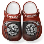 Custom Adventure Motorcycle All Over Print Clog, Comfortable Slip-On Shoes for Everyday Wear CAR183 - Red