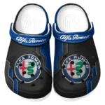Personalized Elegant Touring Car Design Clog, Full Print Slip-On Footwear Gift for Car Lovers CAR185 - Blue