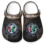 Brown Edition Sporty City Car Inspired All Over Print Clog, Perfect Gift Footwear for Automotive Enthusiasts CAR185