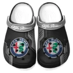 Automotive Theme Sleek Cruiser Clog with Full Print Design, Stylish Everyday Comfort for Car Enthusiasts CAR185 - Gray