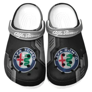Automotive Theme Sleek Cruiser Clog with Full Print Design, Stylish Everyday Comfort for Car Enthusiasts CAR185 - Gray