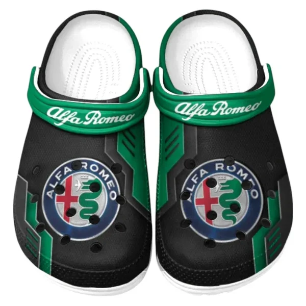 Green Custom Italian Driving Experience All Over Print Clog, Car Culture Inspired Footwear Gift for Men and Women CAR185