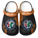 Stylish Grand Tourer Lover’s All Over Print Clog, Slip-On Shoes for Daily Comfort and Garage Style CAR185 - Orange