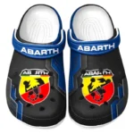 Trendy Compact Sports Car Themed Clog, Full Print Lightweight Footwear for Fans of Automotive Style CAR185 - Blue
