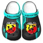 All Over Print Rally Car Clog, Automotive Lifestyle Inspired Shoes for Car Enthusiasts CAR185 - Cyan