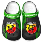 Personalized Street Racing Style Design Clog, Full Print Slip-On Footwear Gift for Car Lovers CAR185 - Green