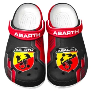 Custom Racing Car Inspired Clog All Over Print, Comfortable Slip-On Footwear for Auto Fans CAR185 - Red