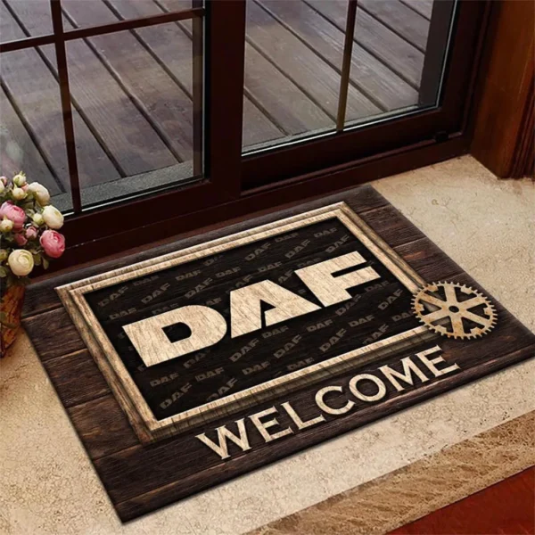 Cargo Hauler Doormat, Durable Auto-Inspired Rug for Garage or Home Entry CAR186