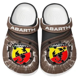 Rally Car Lover’s All Over Print Clog, Slip-On Shoes for Daily Comfort and Garage Style CAR188 - Brown