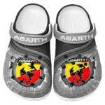 Custom Street Racing Style All Over Print Clog, Comfortable Slip-On Shoes for Everyday Wear CAR188 - Gray