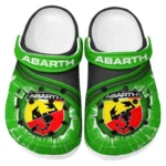 All Over Print Small Performance Car Clog, Automotive Lifestyle Inspired Shoes for Car Enthusiasts CAR188 - Green