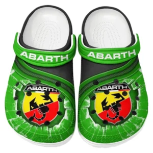 All Over Print Small Performance Car Clog, Automotive Lifestyle Inspired Shoes for Car Enthusiasts CAR188 - Green
