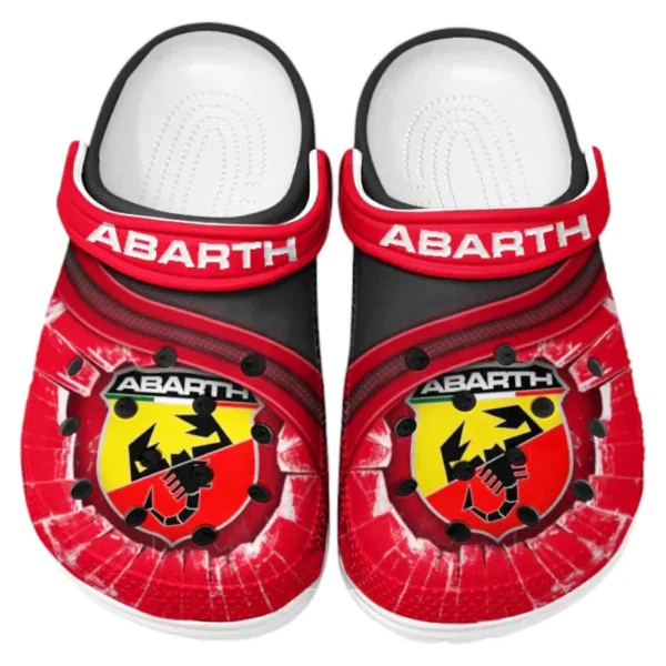 Personalized Racing Car Design Clog, Full Print Slip-On Footwear Gift for Car Lovers CAR188 - Red