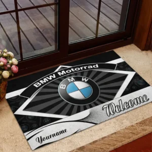 Cruiser Bike Doormat, All Over Print Doormat For Car Lovers CAR190 - Black