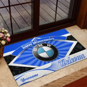 Motorsport Vehicle Doormat, All Over Print Doormat For Car Lovers CAR190 - Blue