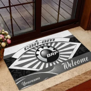 Rugged Trail Bike Doormat, Automotive Logo Style Floor Mat CAR190 - Grey