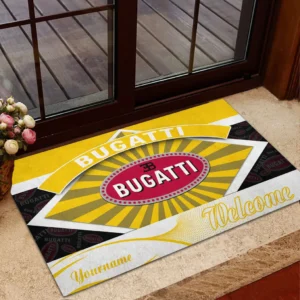 Record-Breaking Auto Doormat, Durable Auto-Inspired Rug for Garage or Home Entry CAR190 - Yellow