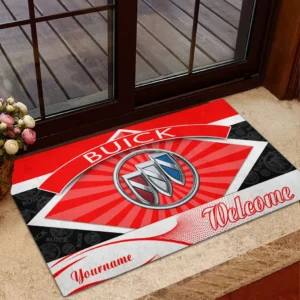 Compact SUV Doormat, Durable Auto-Inspired Rug for Garage or Home Entry CAR190 - Red