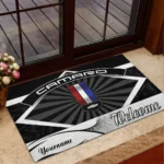 American Speed Car Doormat, All Over Print Doormat For Car Lovers CAR190 - Black