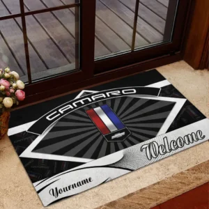 American Speed Car Doormat, All Over Print Doormat For Car Lovers CAR190 - Black