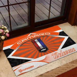 Classic Sports Coupe Doormat, All Over Print Doormat For Car Fans CAR190 - Orange