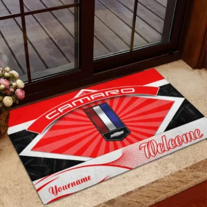 American Pony Car Doormat, All Over Print Doormat For Car Lovers CAR190 - Red