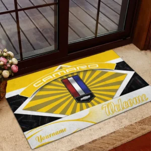 Performance Car Doormat, All Over Print Doormat For Car Owners CAR190 - Yellow