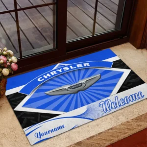Minivan Doormat, All Over Print Doormat For Car Lovers CAR190 - Blue