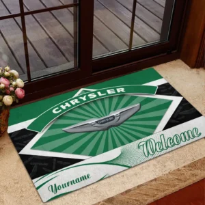 Family Car Doormat, All Over Print Doormat For Car Lovers CAR190 - Green