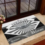 Minivan Doormat, All Over Print Doormat For Car Lovers CAR190 - Grey