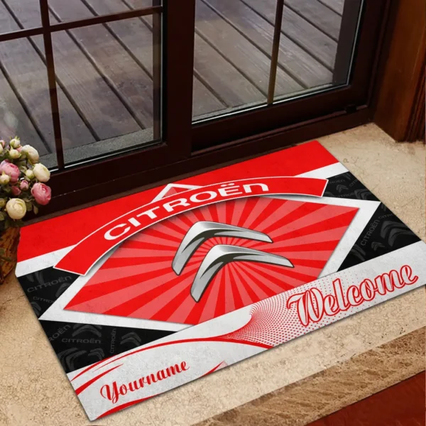 Comfortable Sedan Doormat, All Over Print Doormat For Car Lovers CAR190 - Red