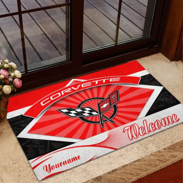 Iconic Speed Machine Doormat, All Over Print Doormat For Car Lovers CAR190 - Red