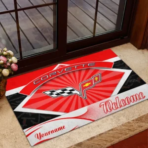Race-Inspired Car Doormat, All Over Print Doormat For Car Owners CAR190 - Red