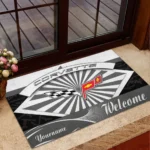 Performance Roadster Doormat, Durable Auto-Inspired Rug for Garage or Home Entry CAR190 - Grey