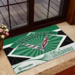 Modern Muscle Car Doormat, All Over Print Doormat For Car Lovers CAR190 - Green