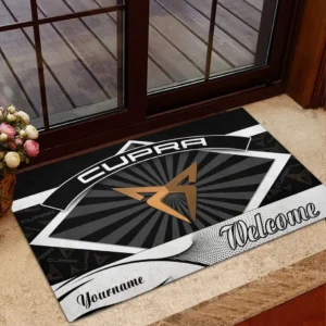 Racing-Inspired Car Doormat, All Over Print Doormat For Car Fans CAR190 - Black