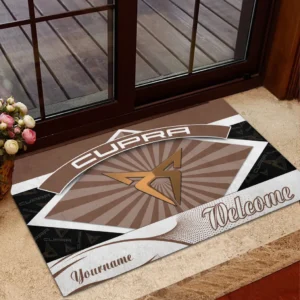 Hot Hatch Doormat, Automotive Logo Style Floor Mat CAR190 - Brown