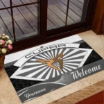 Dynamic Compact Auto Doormat, Automotive Logo Style Floor Mat CAR190 - Grey