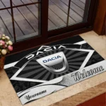 Duramax Systems Doormat, All Over Print Doormat For Car Fans CAR190 - Black
