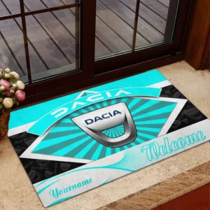 Dynamictrac Systems Doormat, All Over Print Doormat For Car Owners CAR190 - Cyan