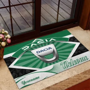 Dynamictrac Systems Doormat, All Over Print Doormat For Car Lovers CAR190 - Green