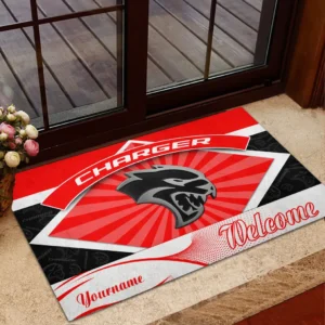 High-Speed Sedan Doormat, All Over Print Doormat For Car Owners CAR190 - Red