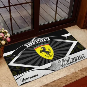 Superfast Road Car Doormat, All Over Print Doormat For Car Lovers CAR190 - Black