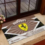 High-Performance Coupe Doormat, All Over Print Doormat For Car Owners CAR190 - Brown