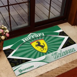 Exotic Sports Car Doormat, All Over Print Doormat For Car Fans CAR190 - Green