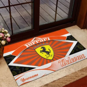 Iconic Performance Vehicle Doormat, All Over Print Doormat For Car Owners CAR190 - Orange