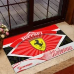 High-Performance Coupe Doormat, All Over Print Doormat For Car Owners CAR190 - Red