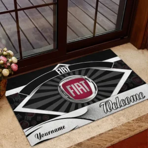 Euromini Motors Doormat, Automotive Logo Style Floor Mat CAR190 - Black