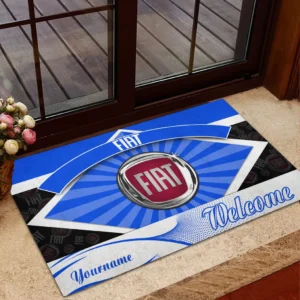 Italico Motors Doormat, Automotive Logo Style Floor Mat CAR190 - Blue